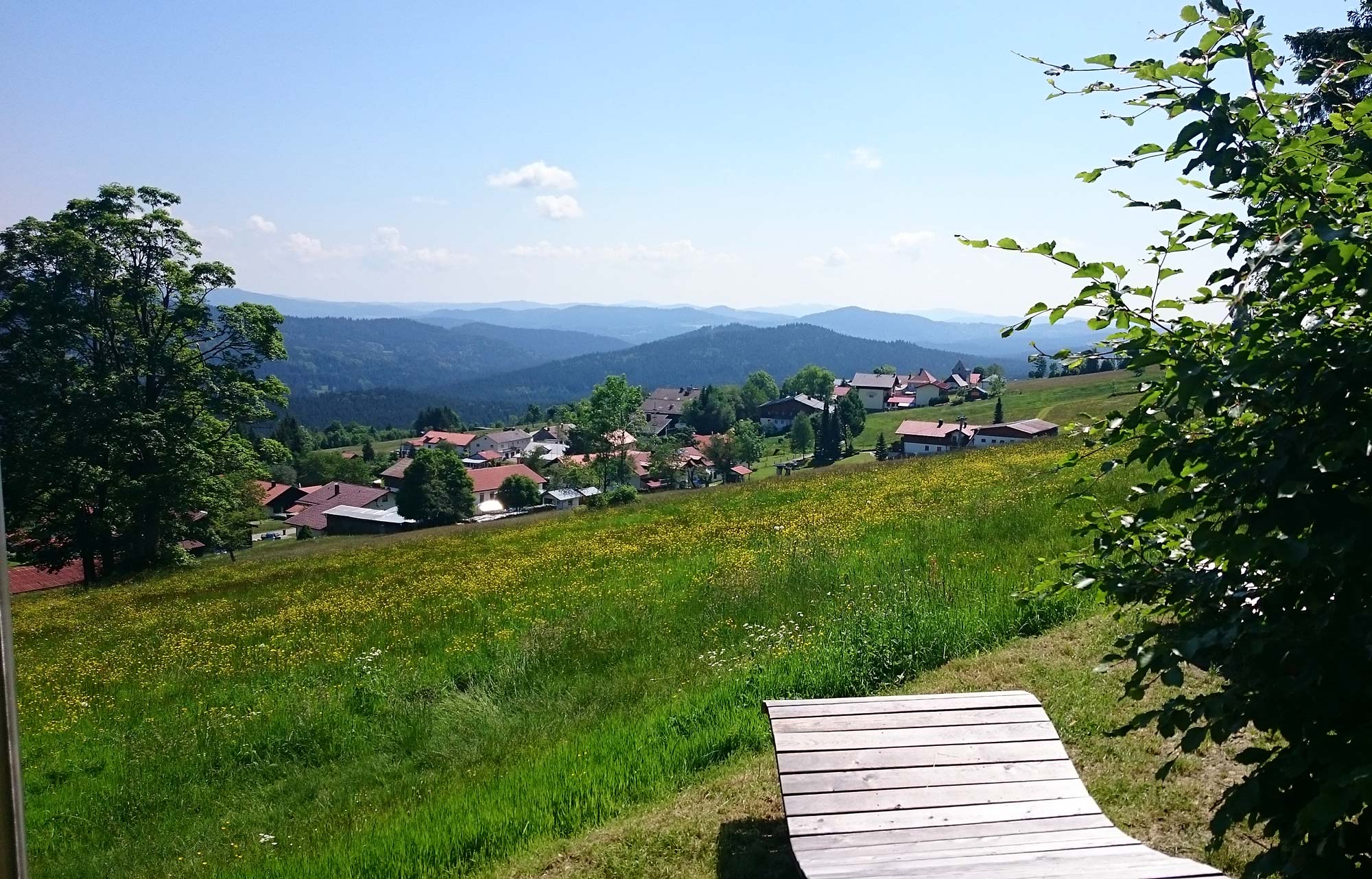 Anfahrt nach Mitterdorf im Bayerischen Wald
